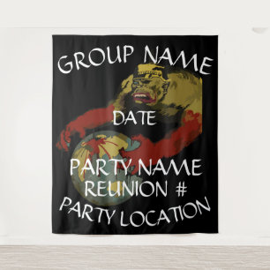 Abendessen Happy Hour Girls Boys Night Out 2024 We Wandteppich