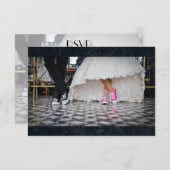 Abendessen Hochzeitskaffee UAWG RSVP Karte (Vorne/Hinten)