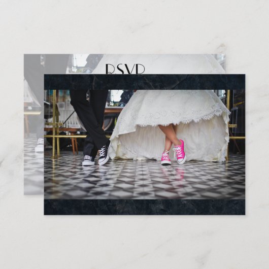 Abendessen Hochzeitskaffee UAWG RSVP Karte (Vorne/Hinten)