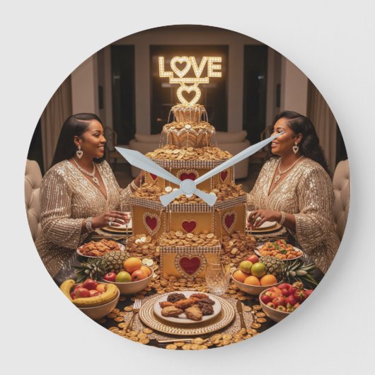 Abendessen I Große Wanduhr (Vorderseite)