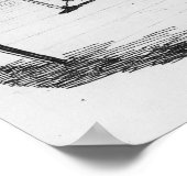 Abendessen, Illustration aus "Skizzen von Boz" Poster (Ecke)