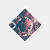 Abendessen im dunklen Erntedank Serviette (Ecke)