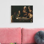 Abendessen im Emmaus, 1606 Leinwanddruck (Insitu (Wohnzimmer))