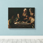 Abendessen im Emmaus, 1606 Leinwanddruck (Insitu (Holzboden))