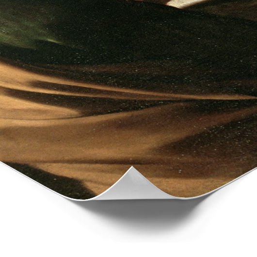 Abendessen im Emmaus, 1606 Poster (Ecke)