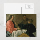 Abendessen im Emmaus, 1620 Postkarte (Vorne/Hinten)