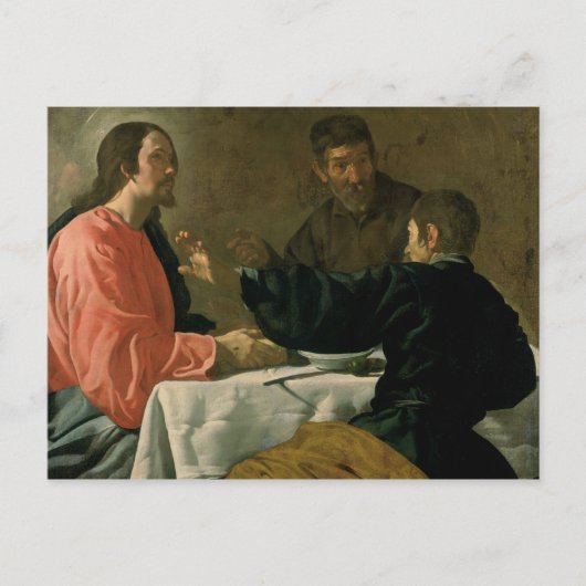 Abendessen im Emmaus, 1620 Postkarte (Vorderseite)