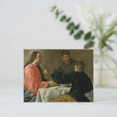Abendessen im Emmaus, 1620 Postkarte (Stehend Vorderseite)