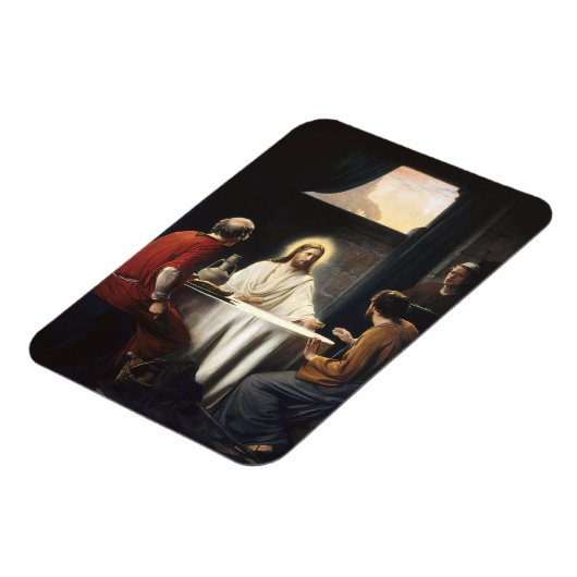 Abendessen im Emmaus Magnet (Linke Seite)