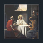 Abendessen im Emmaus Magnet<br><div class="desc">Das Abendessen im Emmaus wurde von Carl Bloch (Dänisch,  1834-1890) gemalt. Passen Sie es mit Ihren eigenen Daten an. Der Hintergrund/das Bild kann verändert oder gelöscht werden. Für weitere Anpassungen klicken Sie bitte auf den Link "Personalisieren" und verwenden Sie unser Design-Tool,  um diese Vorlage zu ändern.</div>