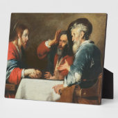 Abendessen im Emmaus (Öl auf Leinwand) 2 Fotoplatte (Seite)