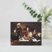 Abendessen im Emmaus Postkarte (Stehend Vorderseite)