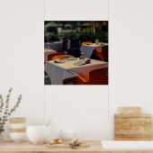 Abendessen im Freien auf einem Poster (Küche)