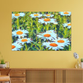 Abendessen im Garten Blumenstrauß Kunst und Kultur Leinwanddruck (Insitu (Wohnzimmer))