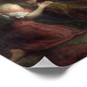 Abendessen im Haus Simon, 1737 Poster (Ecke)