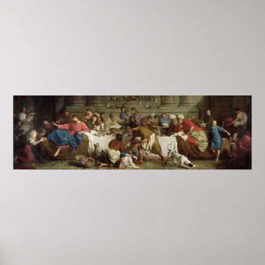 Abendessen im Haus Simon, 1737 Poster (Vorne)