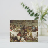 Abendessen im Haus Simon, 1737 Postkarte (Stehend Vorderseite)