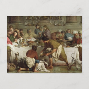 Abendessen im Haus Simon, 1737 Postkarte