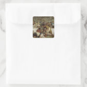 Abendessen im Haus Simon, 1737 Quadratischer Aufkleber (Tasche)
