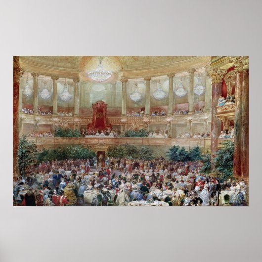 Abendessen im Salle des Spectacles am Poster (Vorne)