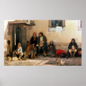 Abendessen im Zemstvo, 1872 Poster (Vorne)