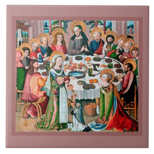 Abendessen in Bethany (M 055) Fliese (Vorderseite)