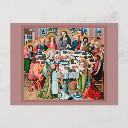 Abendessen in Bethany (M 055) Postkarte (Vorderseite)