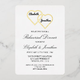 Abendessen in der Probe Folieneinladung