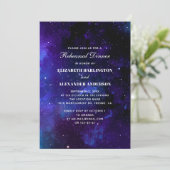 Abendessen in der Probe. Nachtsterne. Moderne Mari Einladung (Stehend Vorderseite)