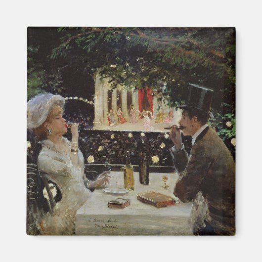 Abendessen in Les Ambassadeurs, c.1882 Magnet (Vorne)