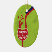 Abendessen ist gegossene Verzierung Keramikornament (Rechts)