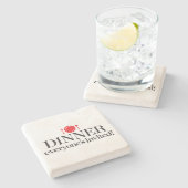 Abendessen jeder eingeladen steinuntersetzer (Seitenansicht)