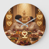 Abendessen K Große Wanduhr (Vorderseite)