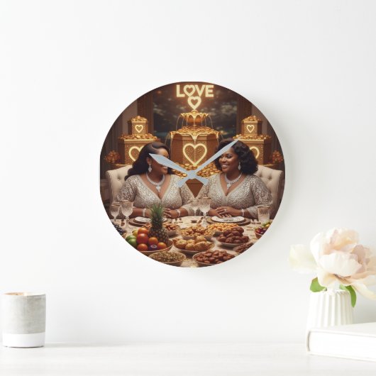 Abendessen L Große Wanduhr (Zuhause)