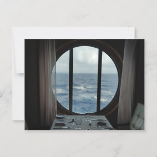 Abendessen mit Blick auf den Ozean Postkarte