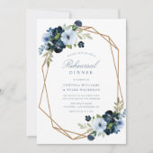 Abendessen mit blühender Probe Einladung (Vorderseite)