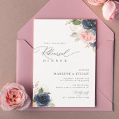 Abendessen mit blühender Probe Einladung