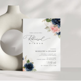 Abendessen mit blühender Probe Einladung