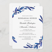 Abendessen mit botanischer Probe auf der Wasserfar Einladung (Vorne/Hinten)