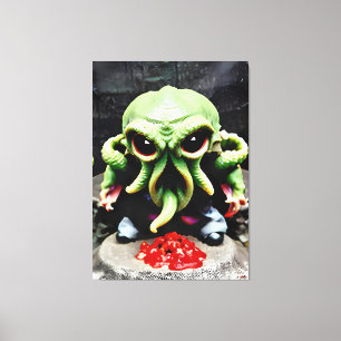 Abendessen mit Cthulhu Leinwanddruck