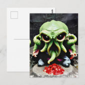 Abendessen mit Cthulhu Postkarte (Vorne/Hinten)