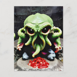 Abendessen mit Cthulhu Postkarte