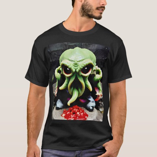Abendessen mit Cthulhu T-Shirt (Vorderseite)
