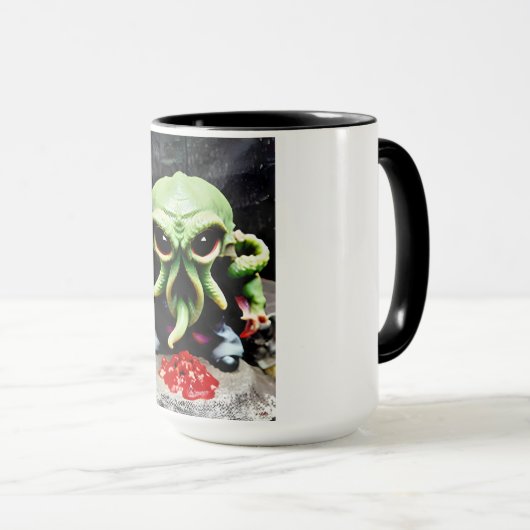 Abendessen mit Cthulhu Tasse (VorderseiteRechts)