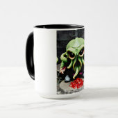 Abendessen mit Cthulhu Tasse (Vorderseite Links)