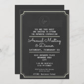 Abendessen mit dem Custom Logo-Workshop Einladung (Vorne/Hinten)