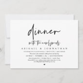 Abendessen mit den Neuvermählten, Hochzeitsfeier-P Einladung (Vorderseite)