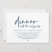 Abendessen mit den Neuvermählten, Hochzeitsfeier-P Einladung (Vorderseite)