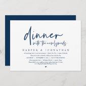 Abendessen mit den Neuvermählten, Hochzeitsfeier-P Einladung (Vorne/Hinten)