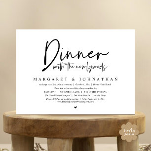 Abendessen mit den Neuvermählten, Hochzeitsfeier-P Einladung